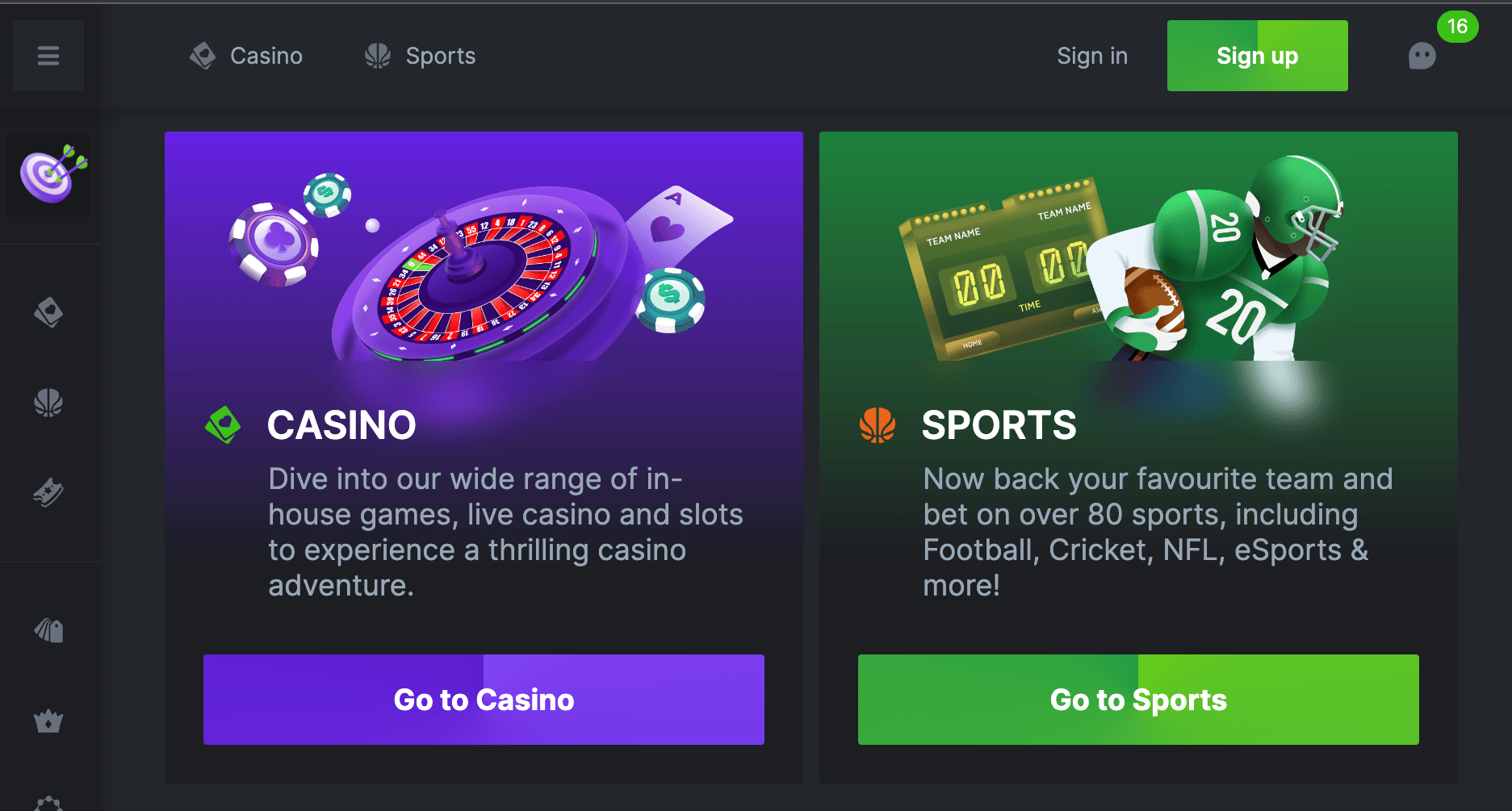 Interface principal do cassino crypto com jogos populares no Brasil